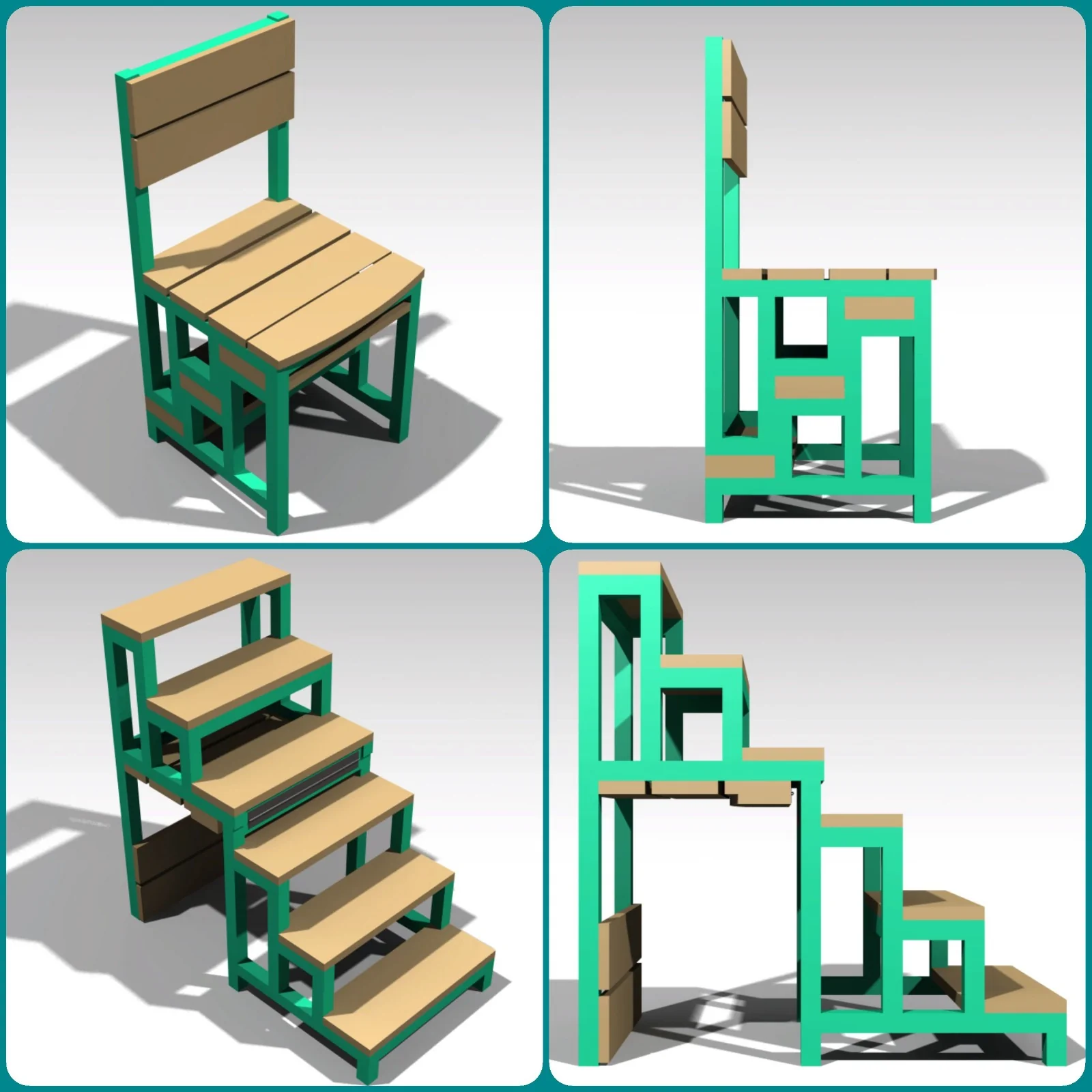 Foldable Ladder Chair